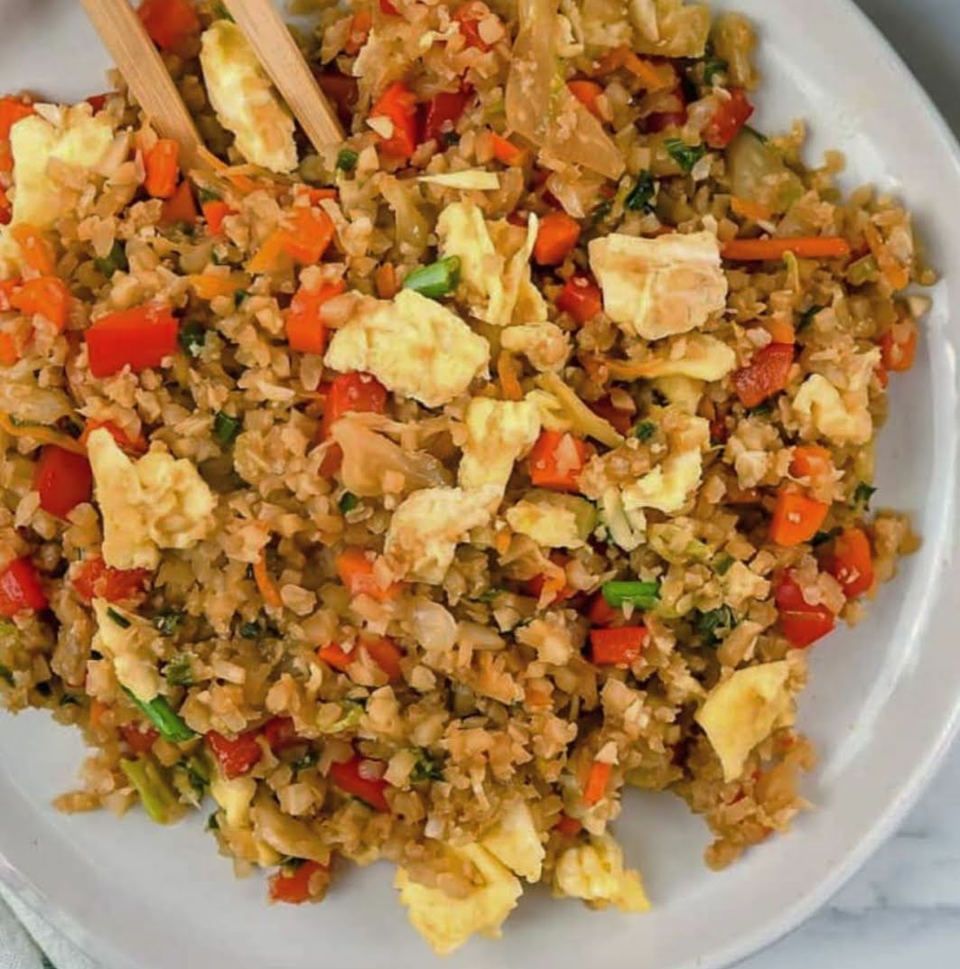 Chicken egg fried cauliflower rice Gastric Inspired Recipes