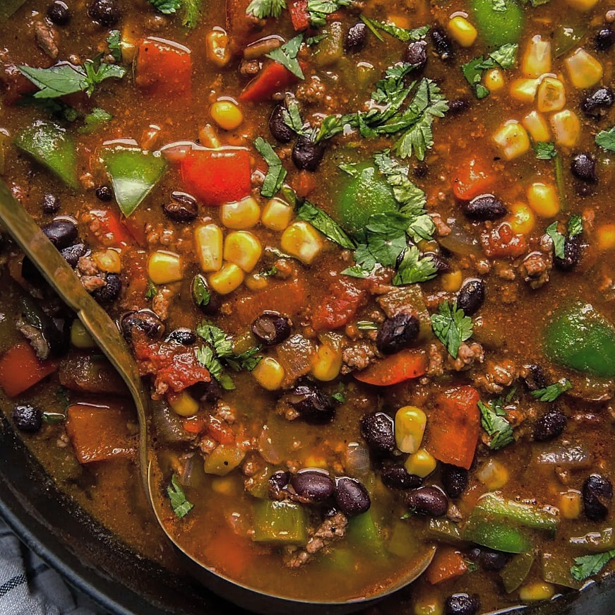 Slow cooked mexican beef & vegetable soup Gastric Inspired Recipes